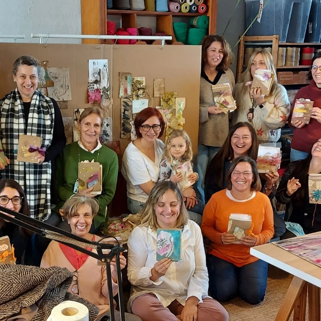 My first in person Workshop about Art Journaling in Portugal!
