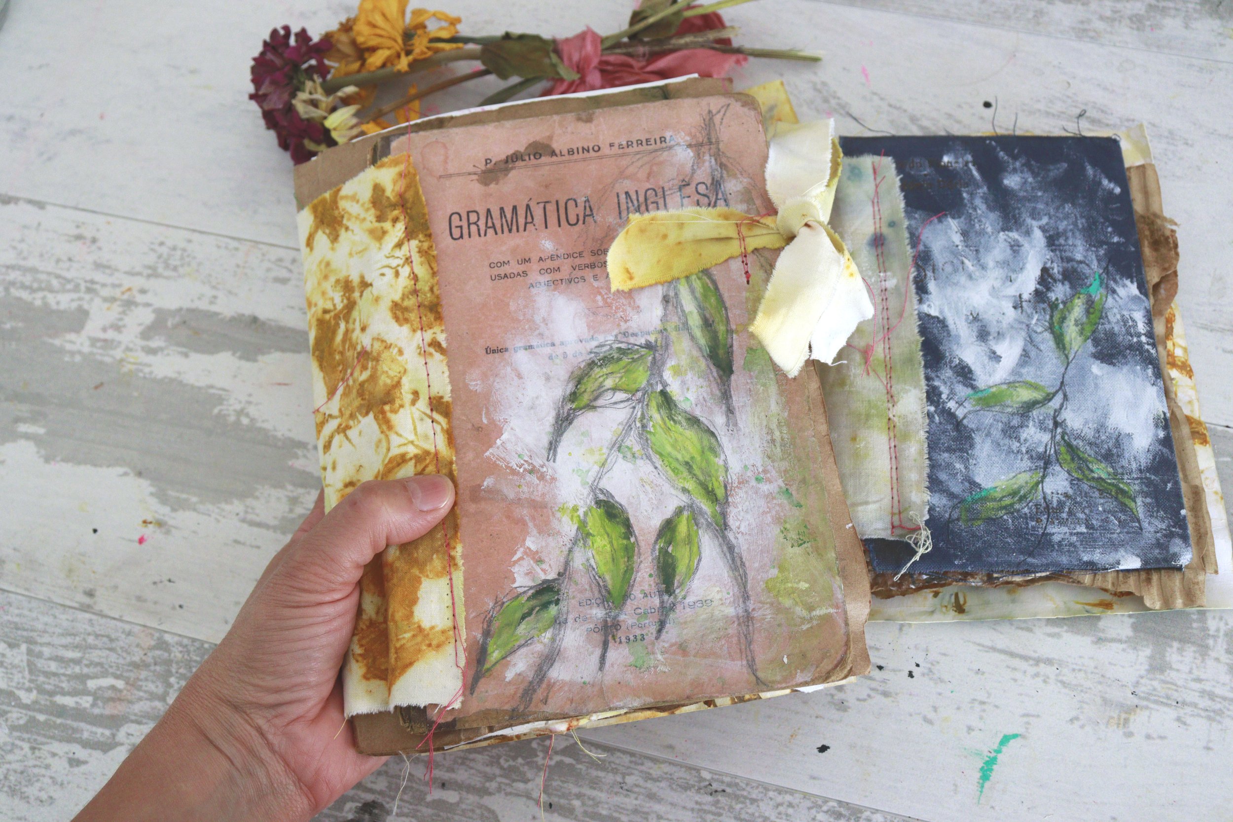 FLOWERS MAGIC ART JOURNAL COVER