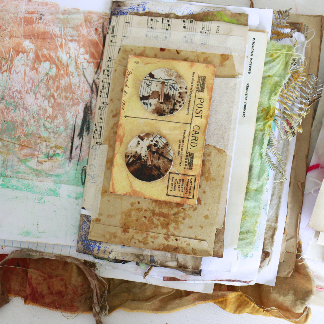 Making Paper Buttons for 100 days - Mixed media techniques — FRANCISCA ...
