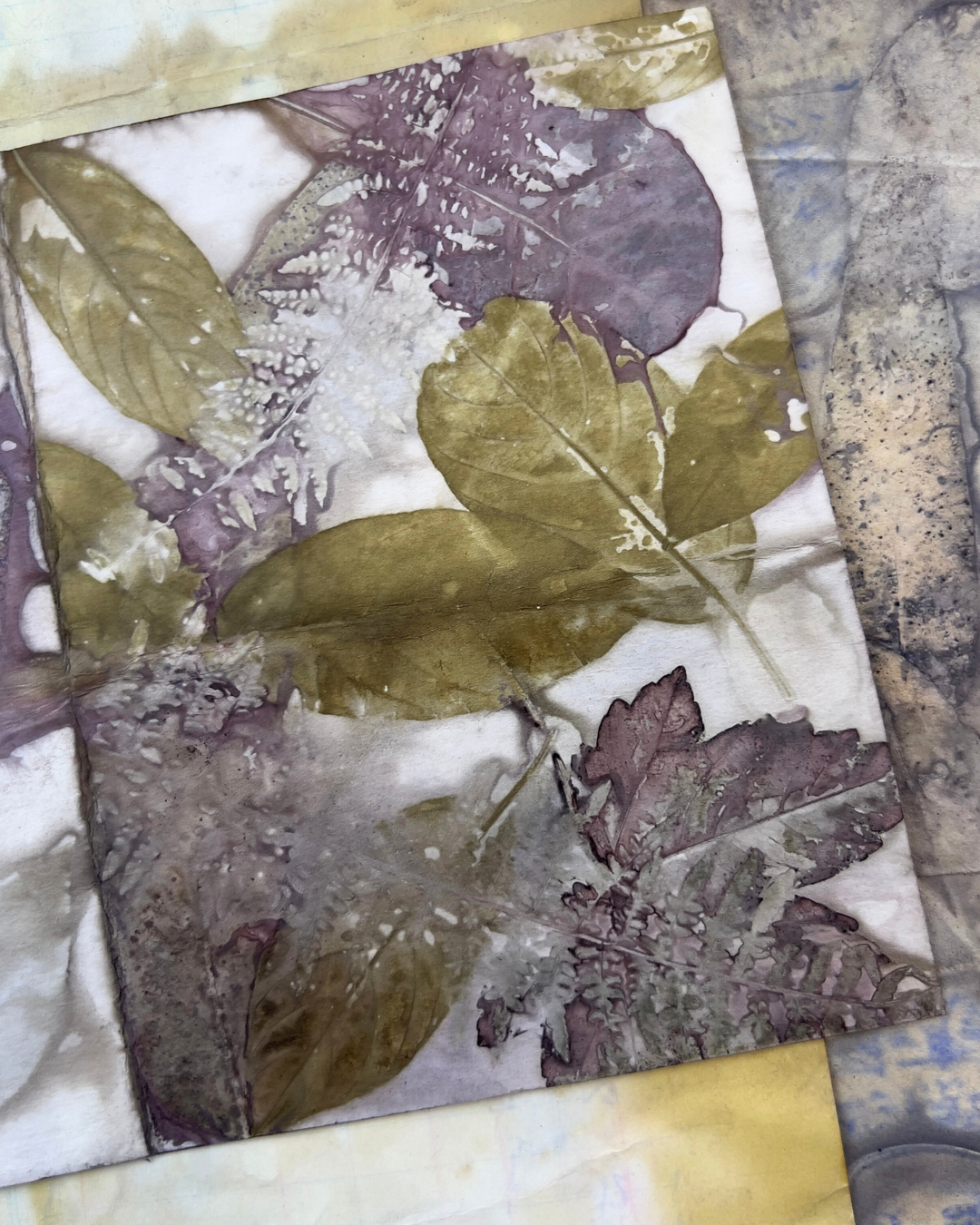 ecoprint on paper