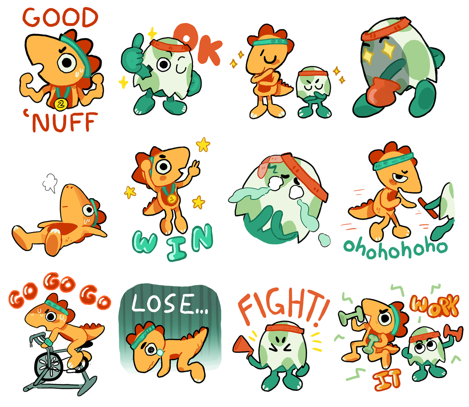 dino imessage stickers