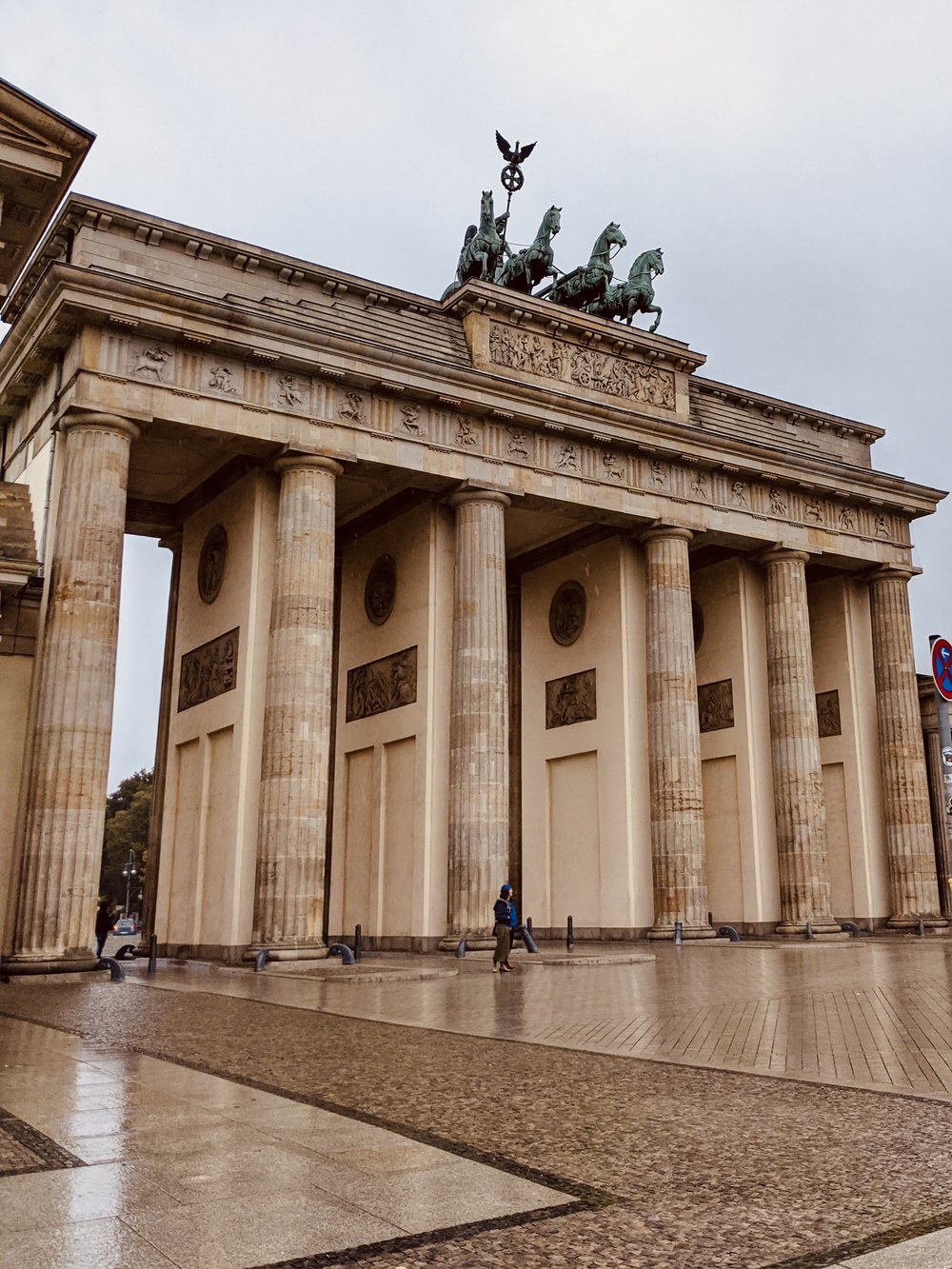 Visit the Brandenburg Gate before continuing your stroll in Tiergarten.