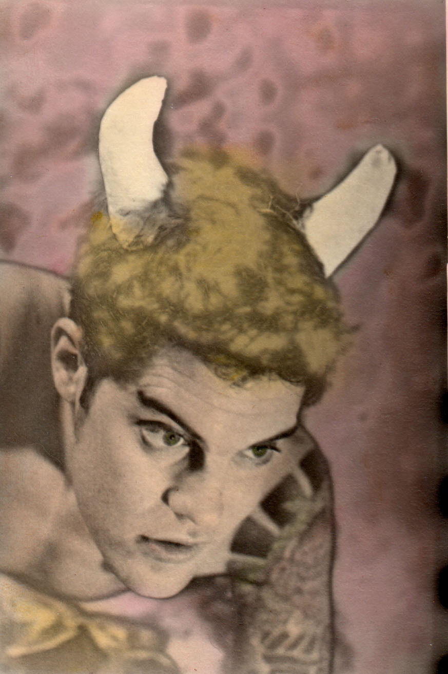 Carlo in a hand-colored print from the Pandora’s Box series, 1999.
