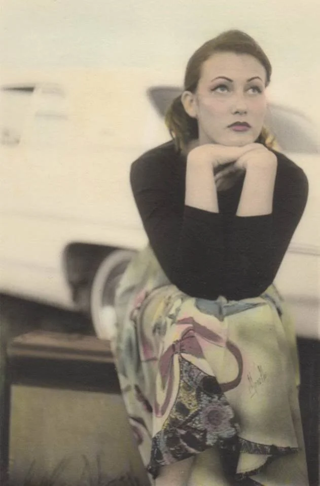 Audrey from the ‘Beating a Dead Horse’ series, 1999. Hand-colored silver gelatin print.