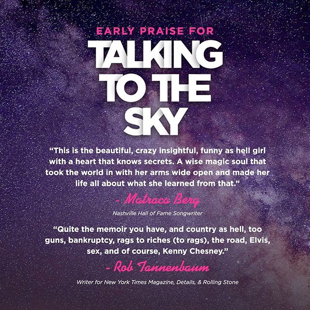 I&rsquo;ve shared early drafts of my memoir, #TalkingToTheSky with some of my closest friends and family, including the legendary @matracaberg &amp; Rob Tannenbaum of the @nytimes. I am so humbled by their feedback. I cannot wait to share it with ALL