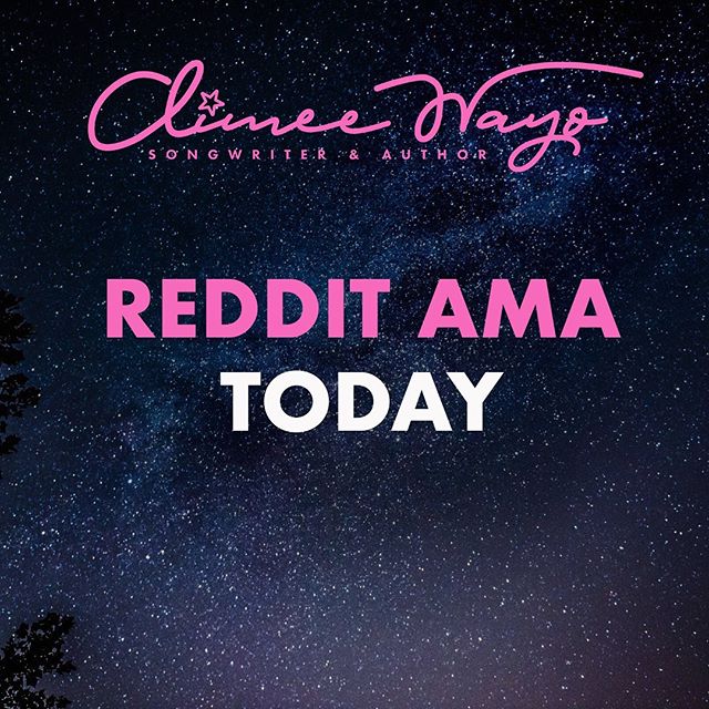 Today, 11/20! Join me at reddit.com/r/songwriting at 3pm CST &amp; #AskMeAnything about songwriting and my memoir, #TalkingToTheSky!