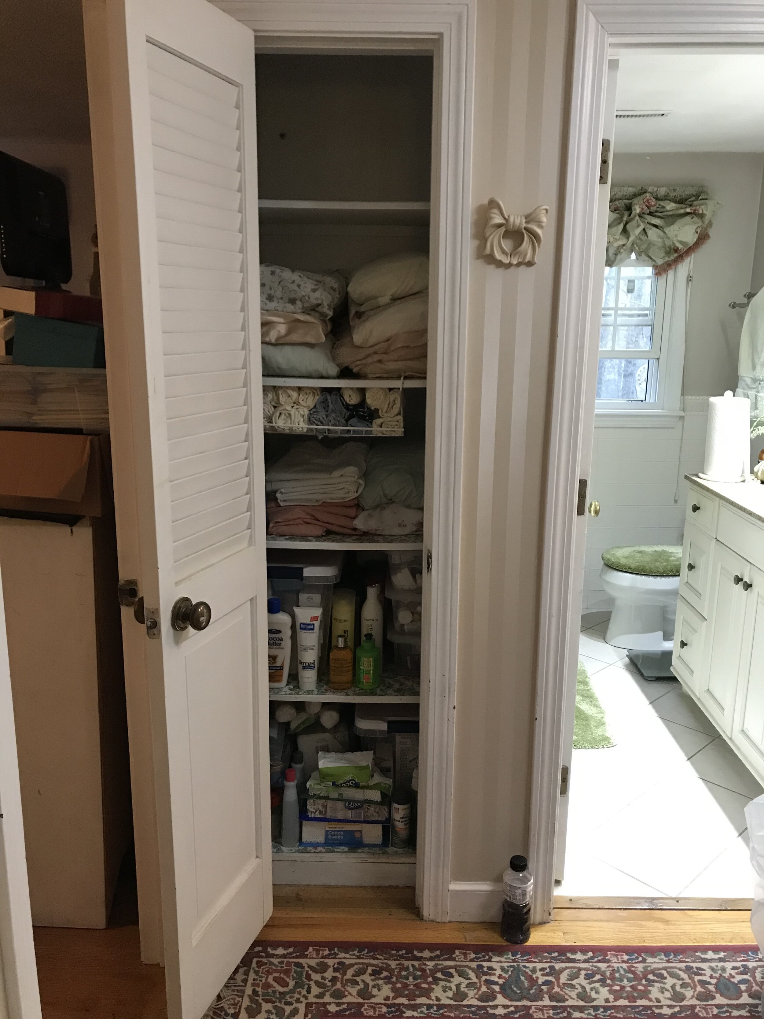 Linen closet - after