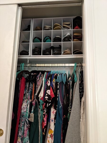 Closet after