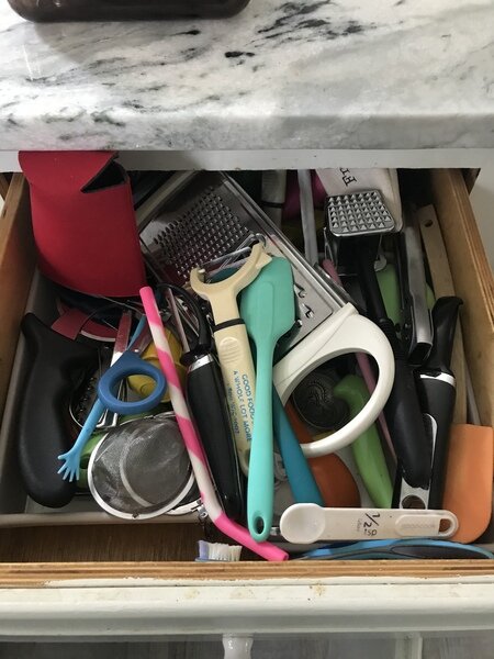 Kitchen Drawer before