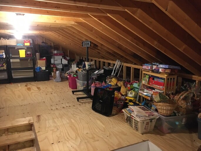 Attic after