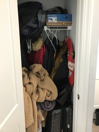 Coat Closet before