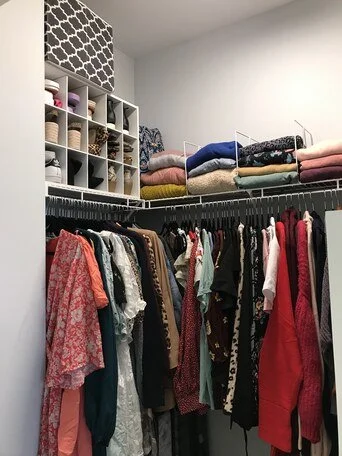 South Shore: Dual closet organization in Quincy, MA