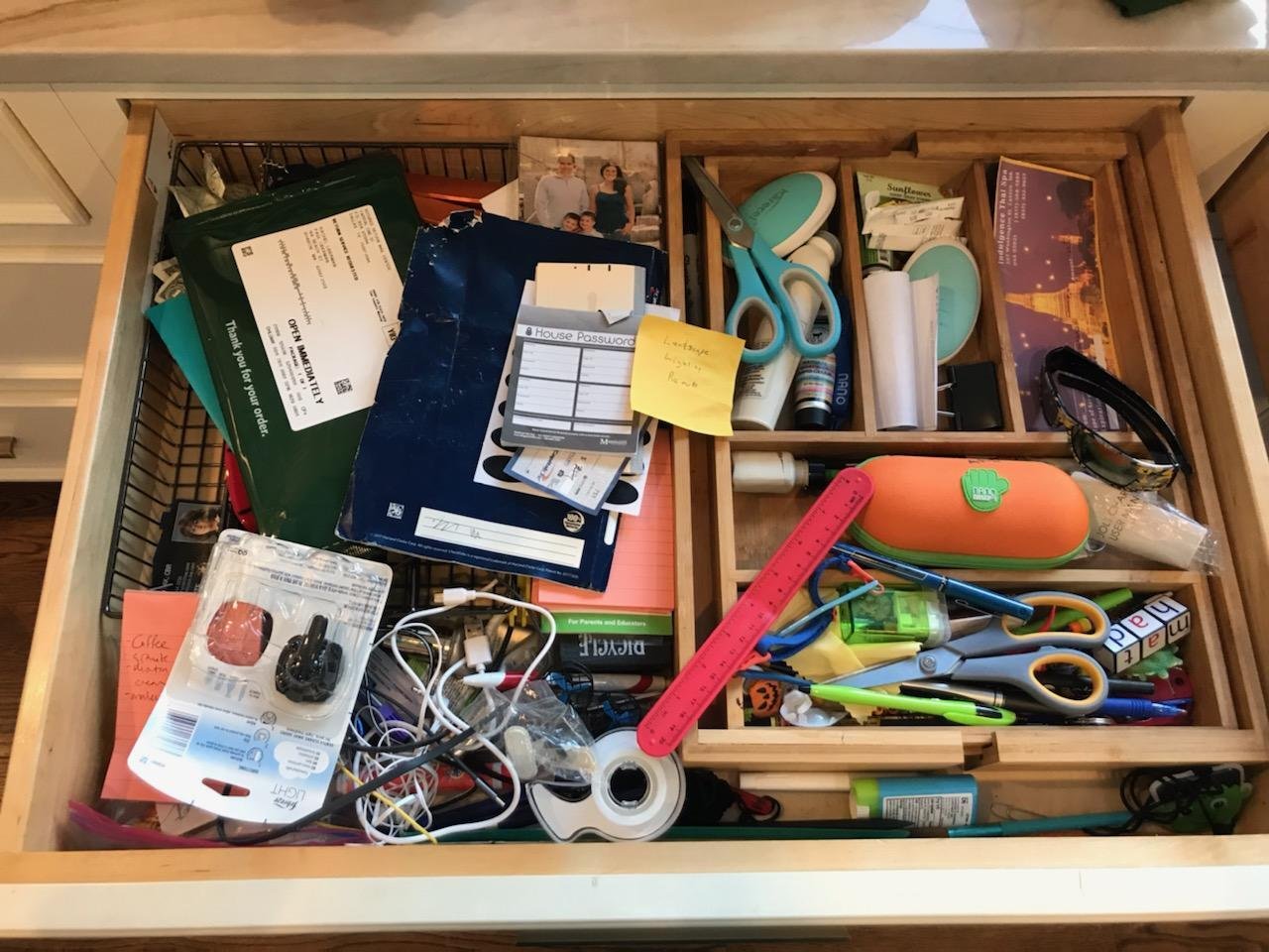 Junk Drawer Before