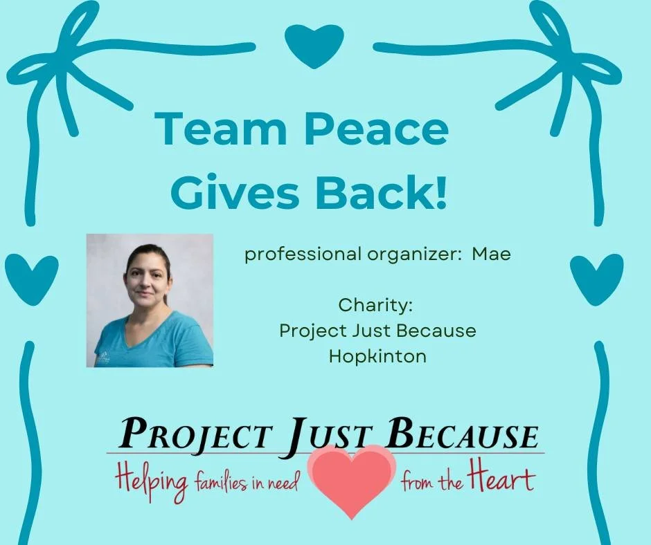 Giving back is part of who we are. 💓

Through our Team Peace Gives Back program, each member of our team chooses a nonprofit that matters to them &mdash; and we donate on their behalf. It&rsquo;s one small way we extend our mission beyond homes and 