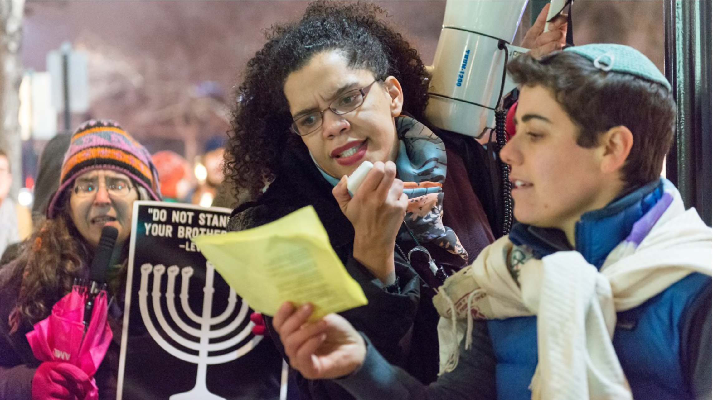 Jews for Black Lives, Chanukah Action 2015 // Credit: Jordyn Rozensky