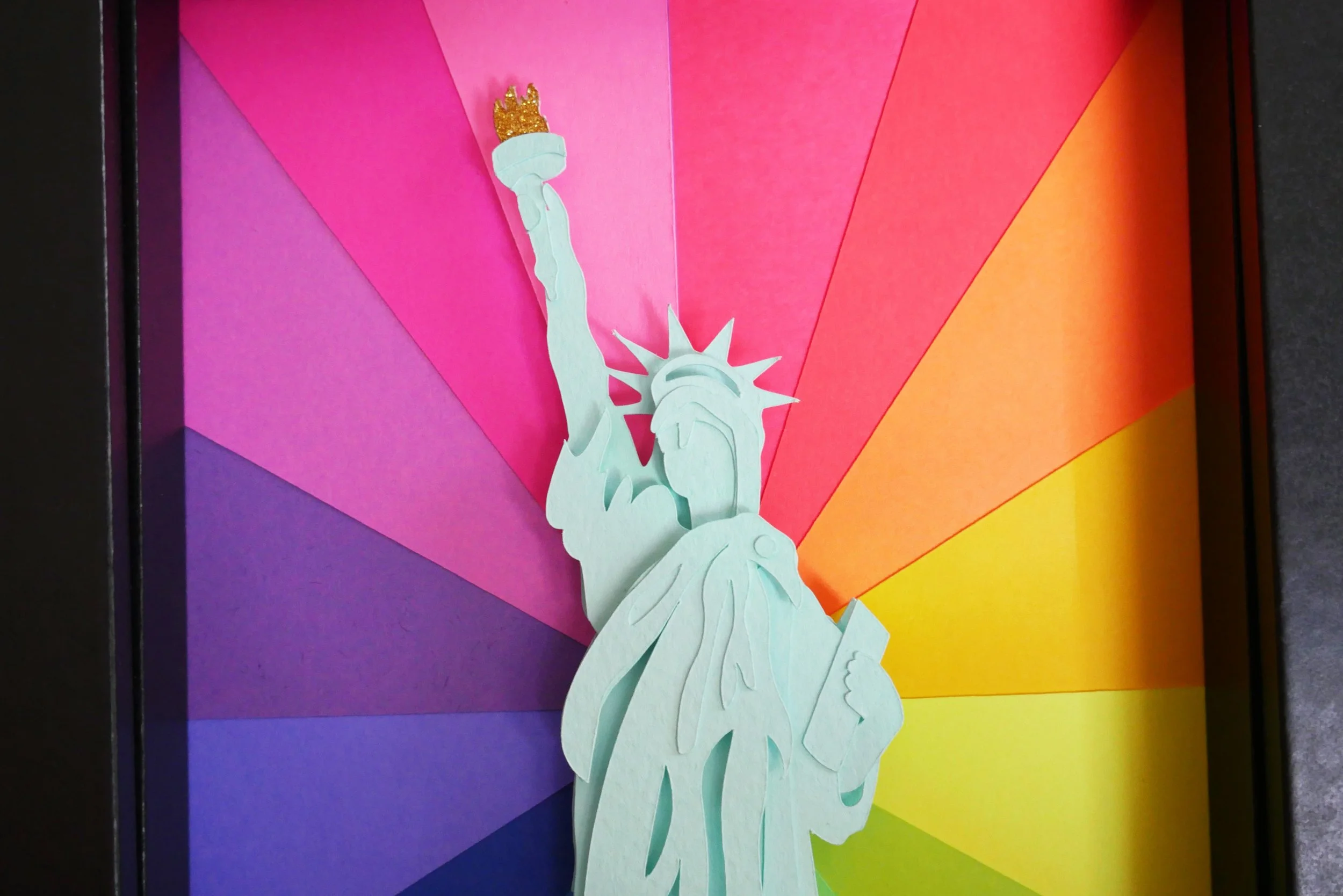 Statue of Liberty Handmade Paper Art