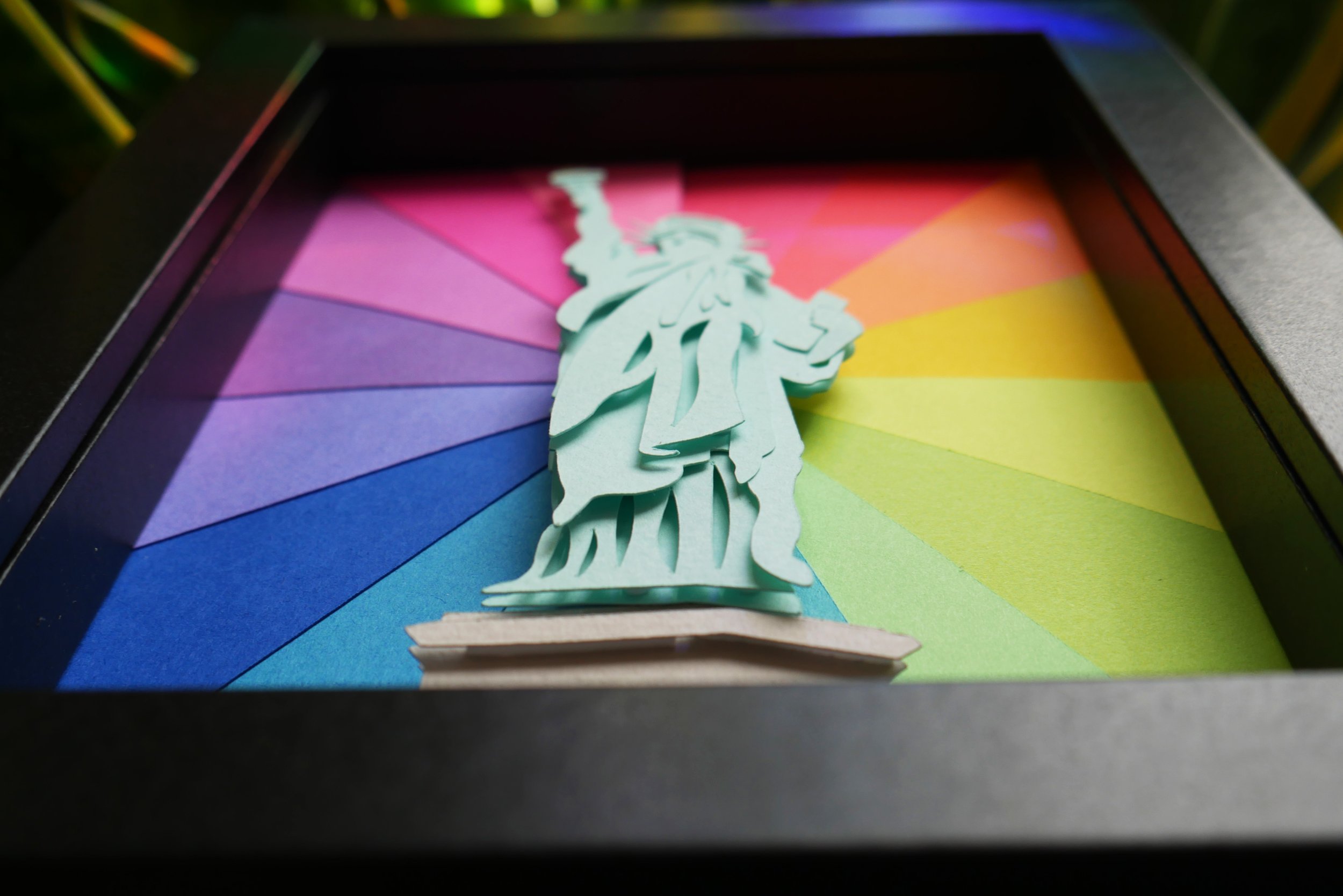 Statue of Liberty Handmade Paper Art