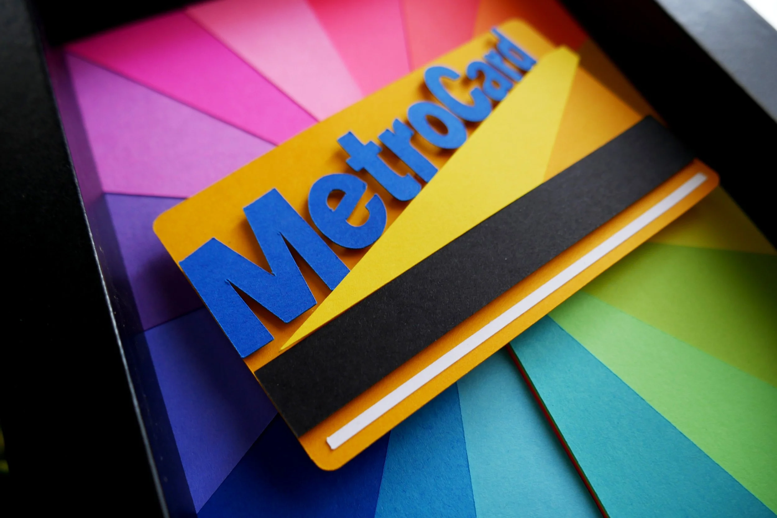 NYC Metro Card Handmade Paper Art