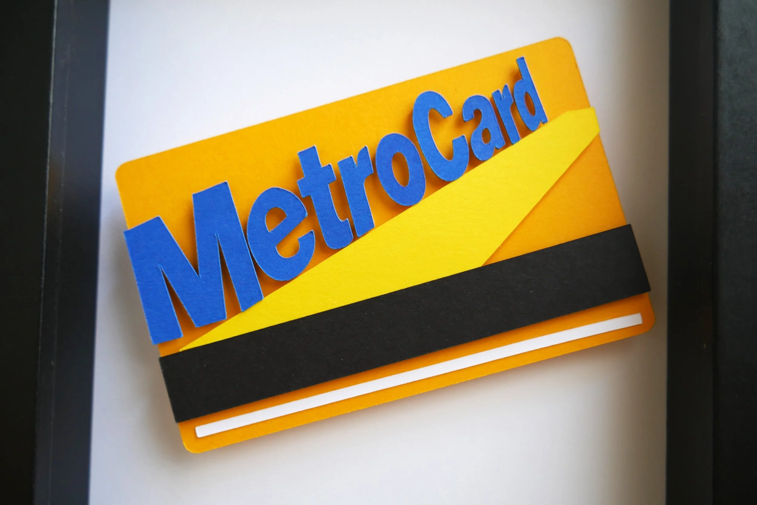 NYC Metro Card Handmade Paper Art