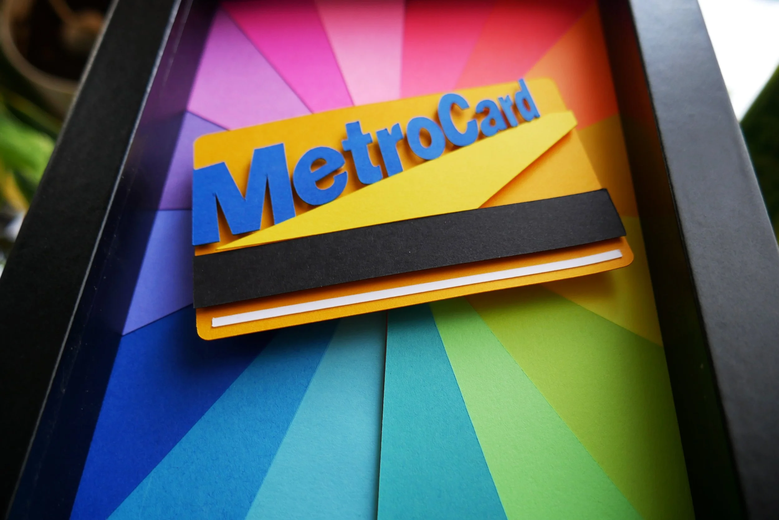 NYC Metro Card Handmade Paper Art