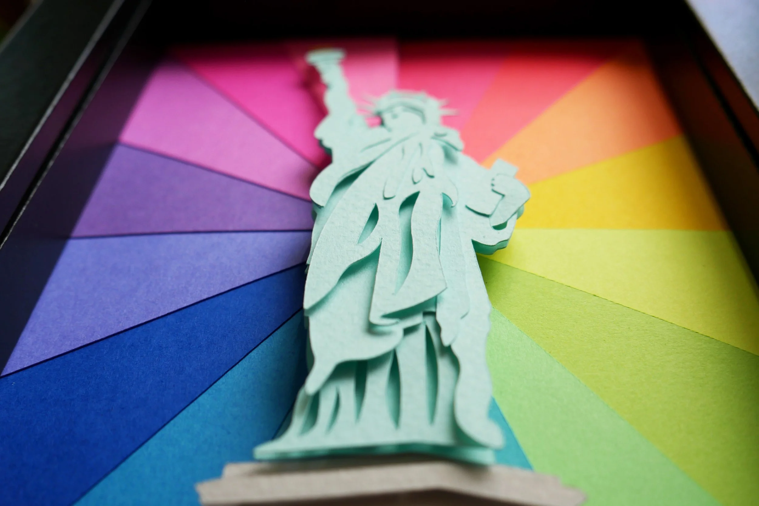 Statue of Liberty Handmade Paper Art