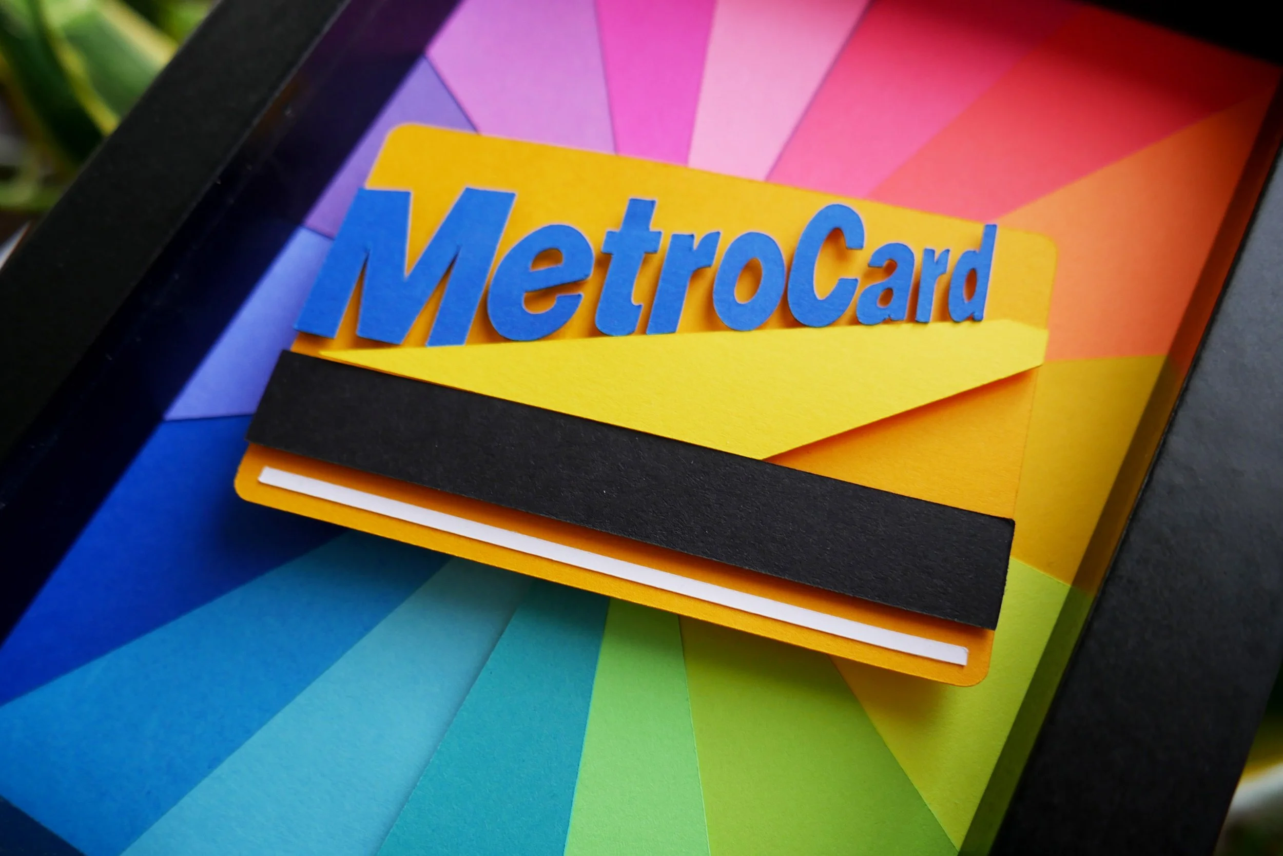 NYC Metro Card Handmade Paper Art