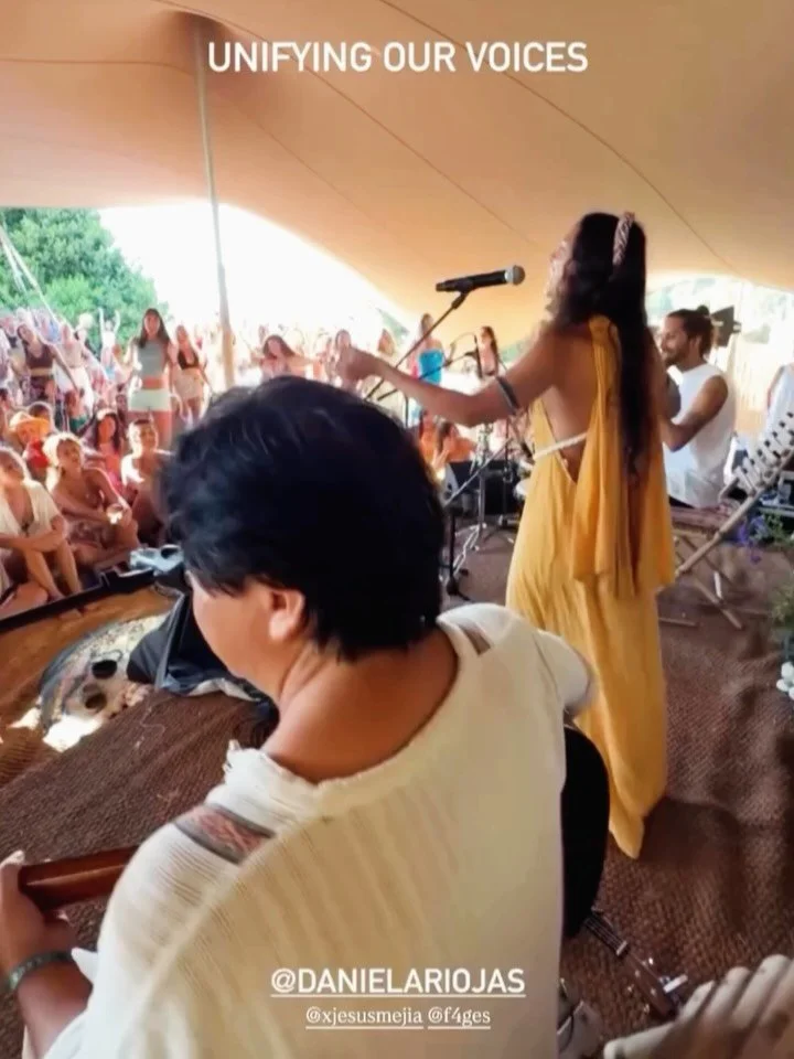 Thank you @colibrispirit.festival ❤️&zwj;🔥! I couldn&rsquo;t have asked for a more perfect welcome as my first concert in Europe. I am still completely overfilled with love and luminance from these moments shared unifying our voices, hearts, and spi