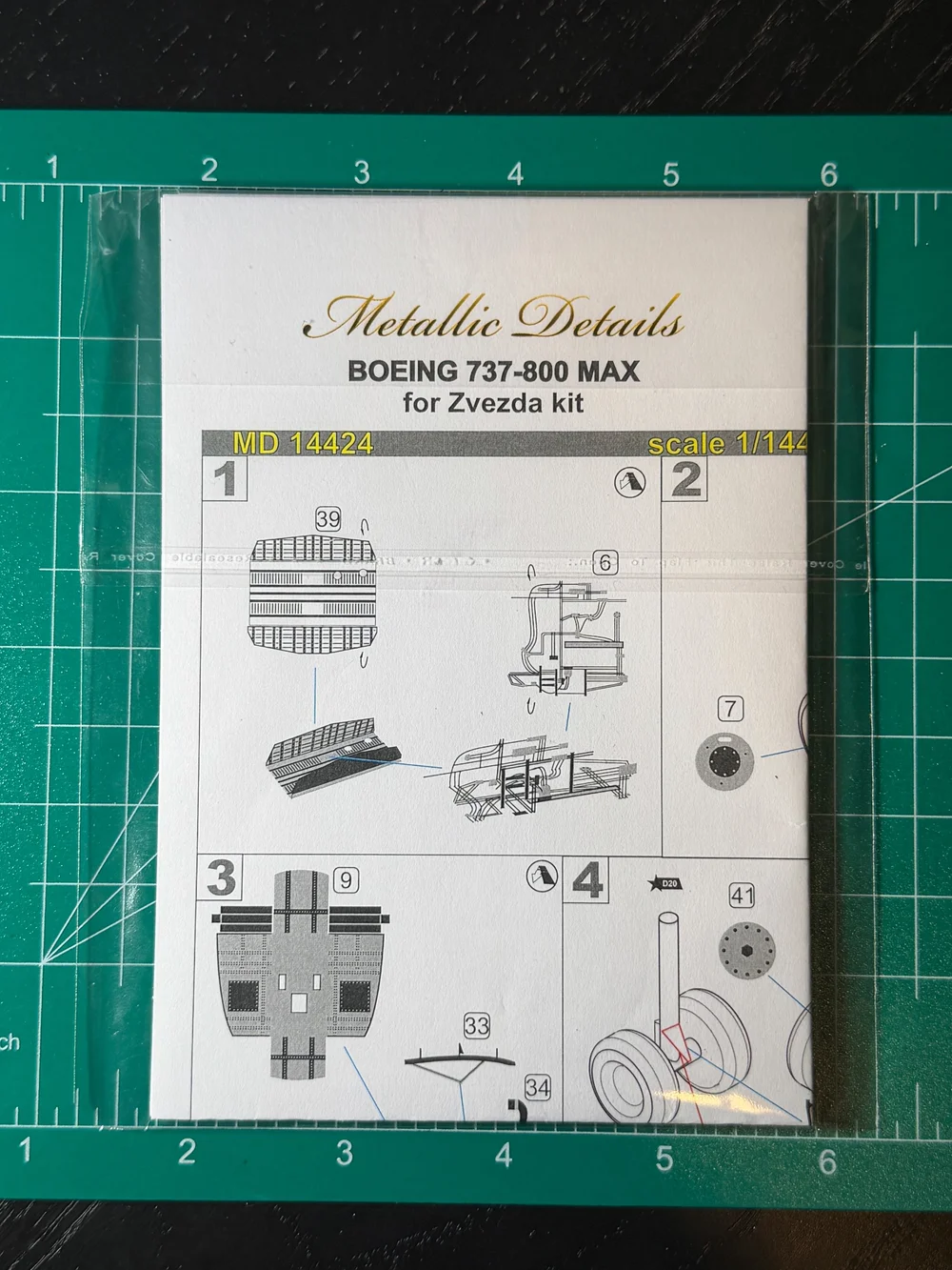1/144 Metallic Details Boeing 737-800 Max (Zvezda Kit) #MD14424