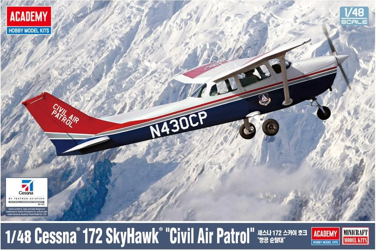 1/48 Academy Cessna 172 SkyHawk "Civil Air Patrol" #12367