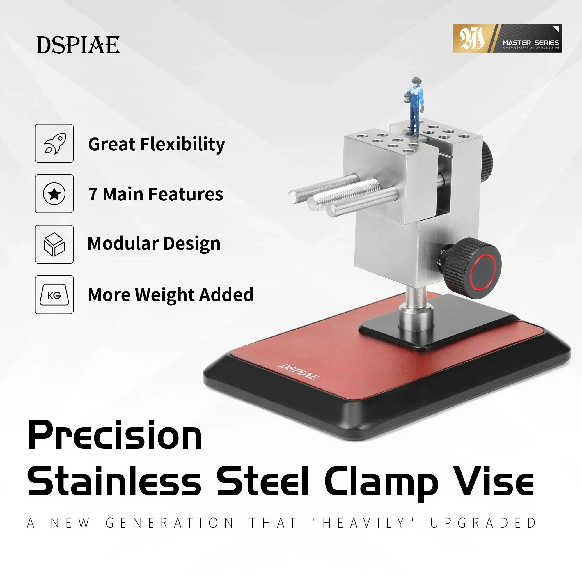 DSPIAE DSP-AT-TV Precision Stainless Steel Clamp Vise