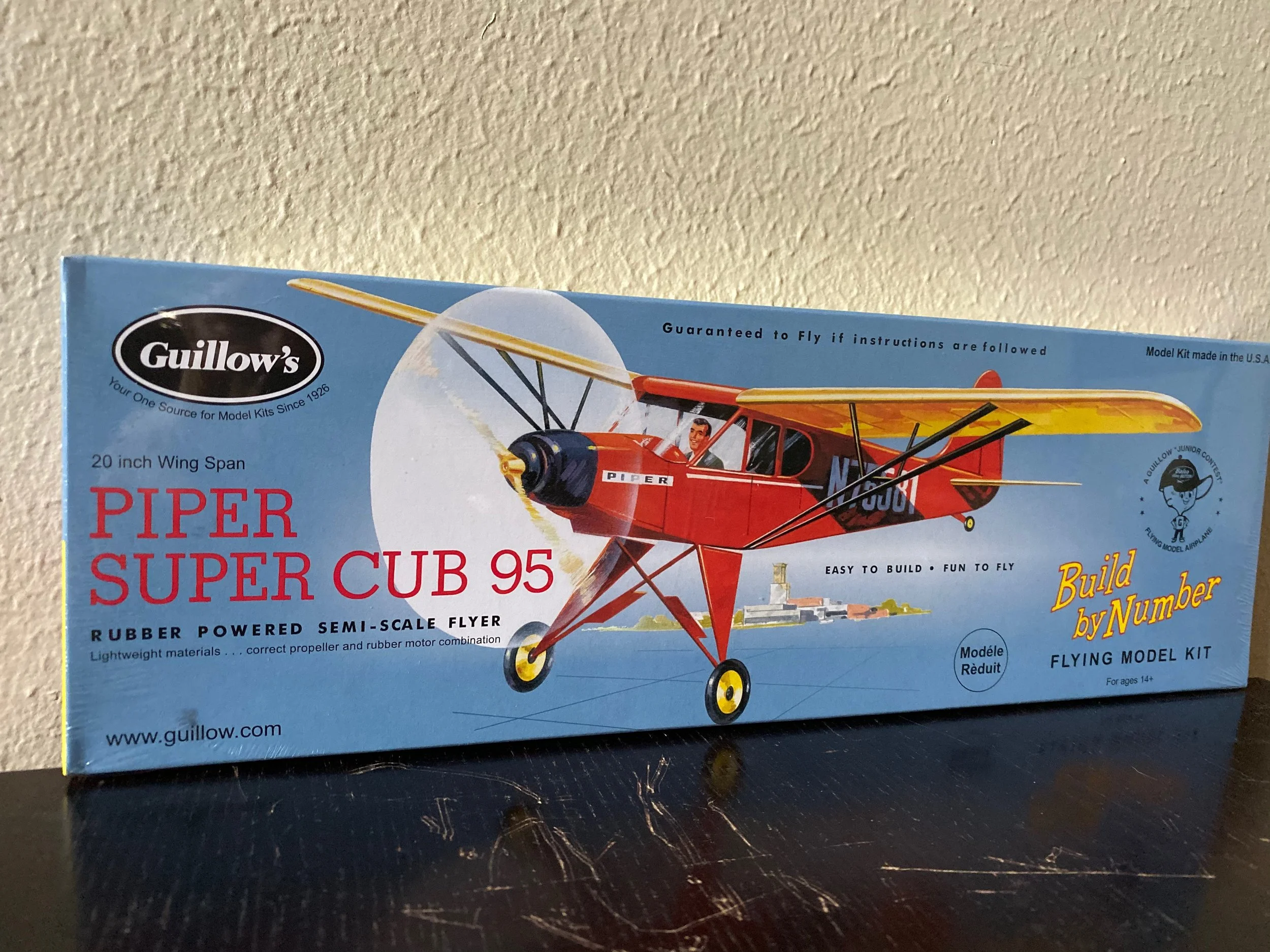 Guillow's Piper Super Cub 95 20" Wingspan Balsa Kit# 602