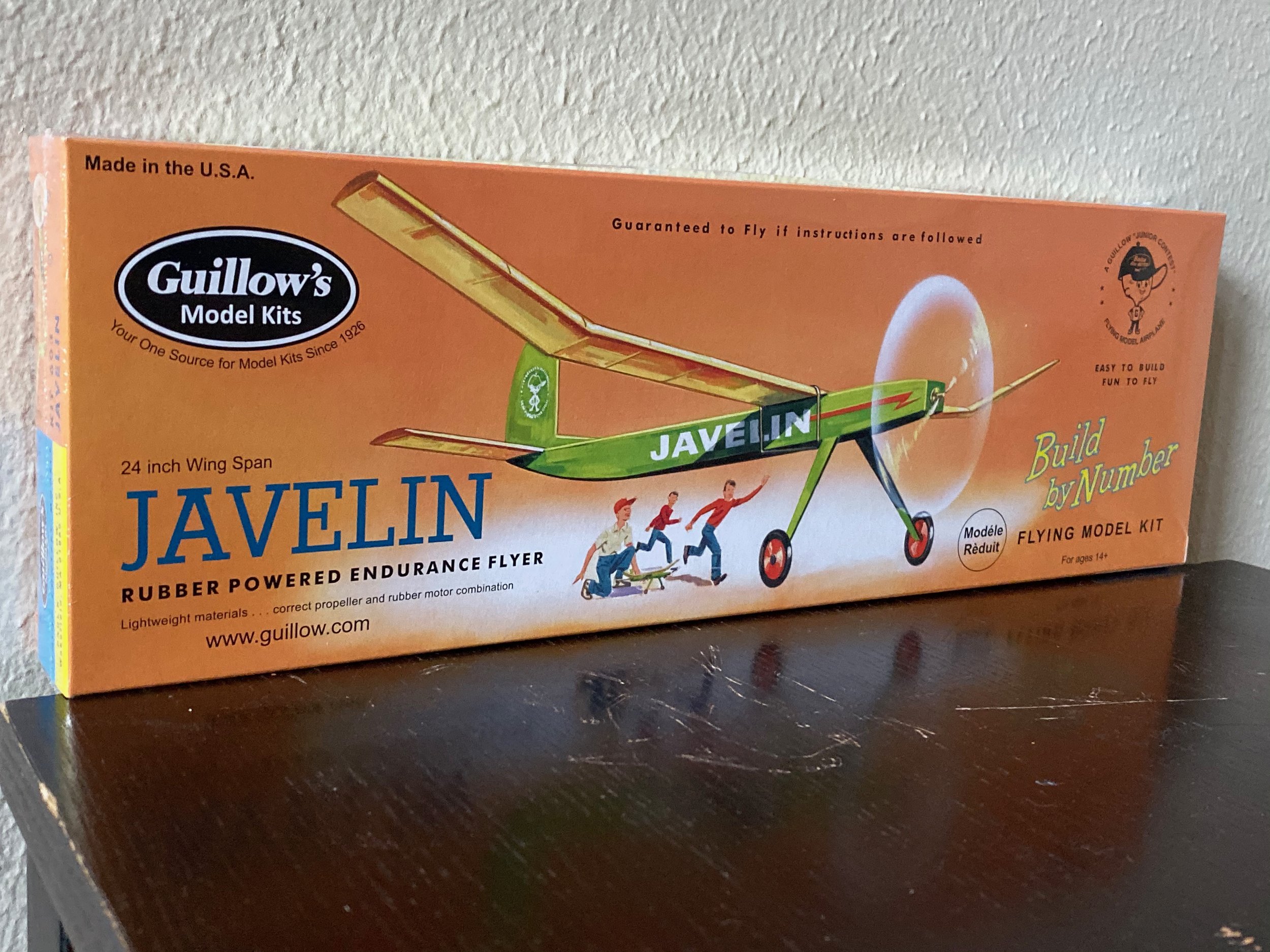 Guillow's Javelin 24" Wingspan Balsa Kit# 603