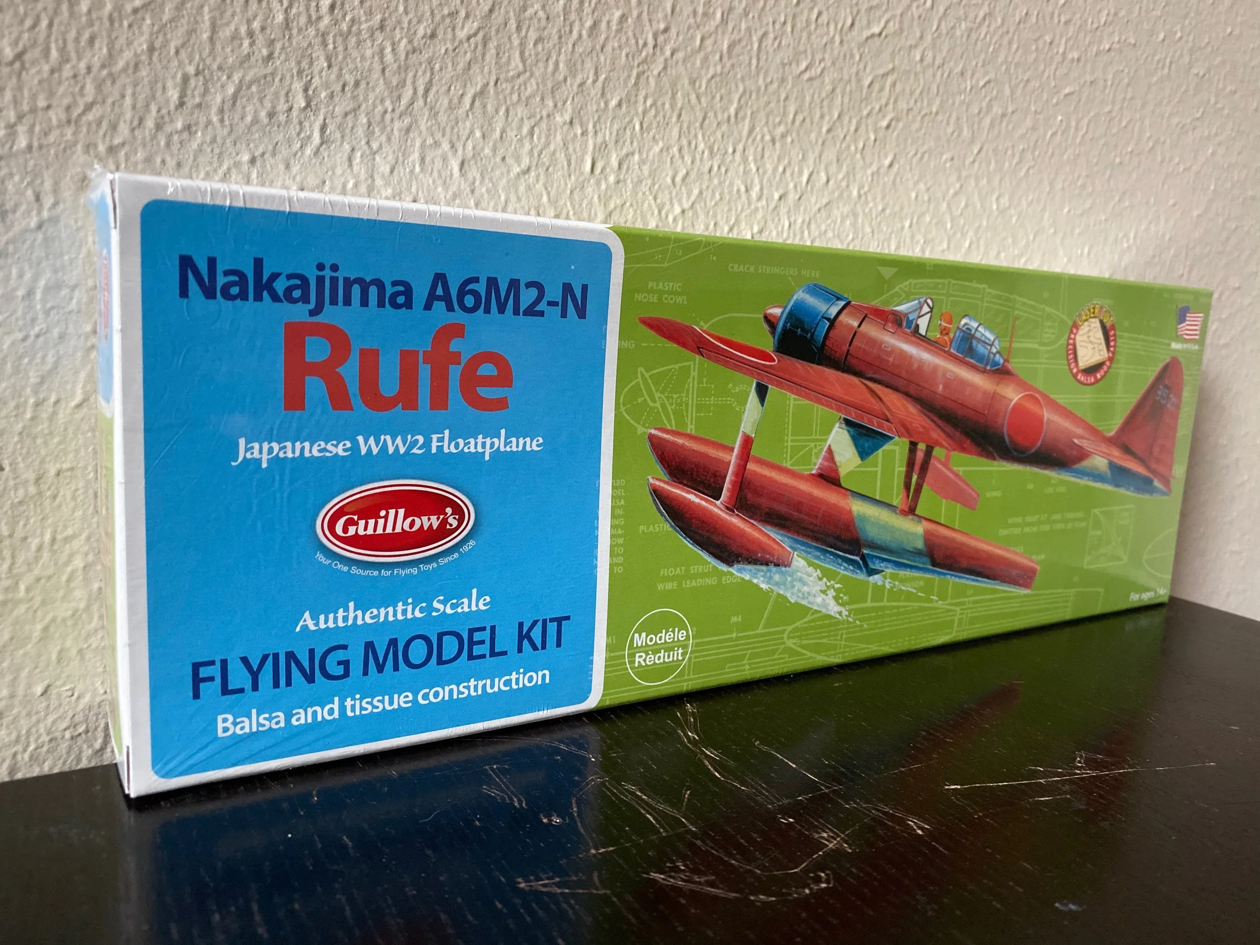 Guillow's Nakajima A6M2-N Rufe 16.5" Wingspan Balsa Kit# 507