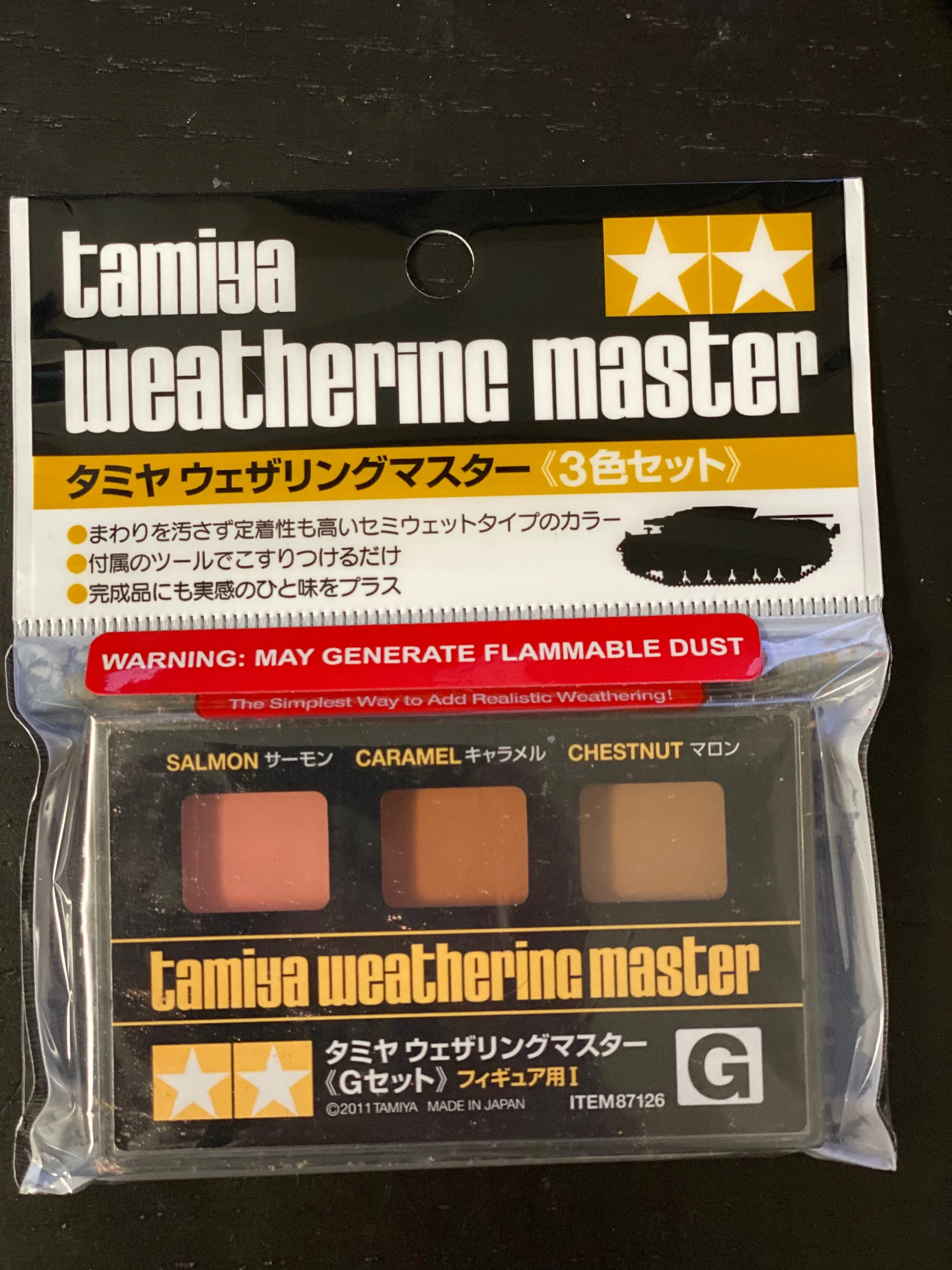 Tamiya Weathering Master G Set (Salmon, Caramel, Chestnut)