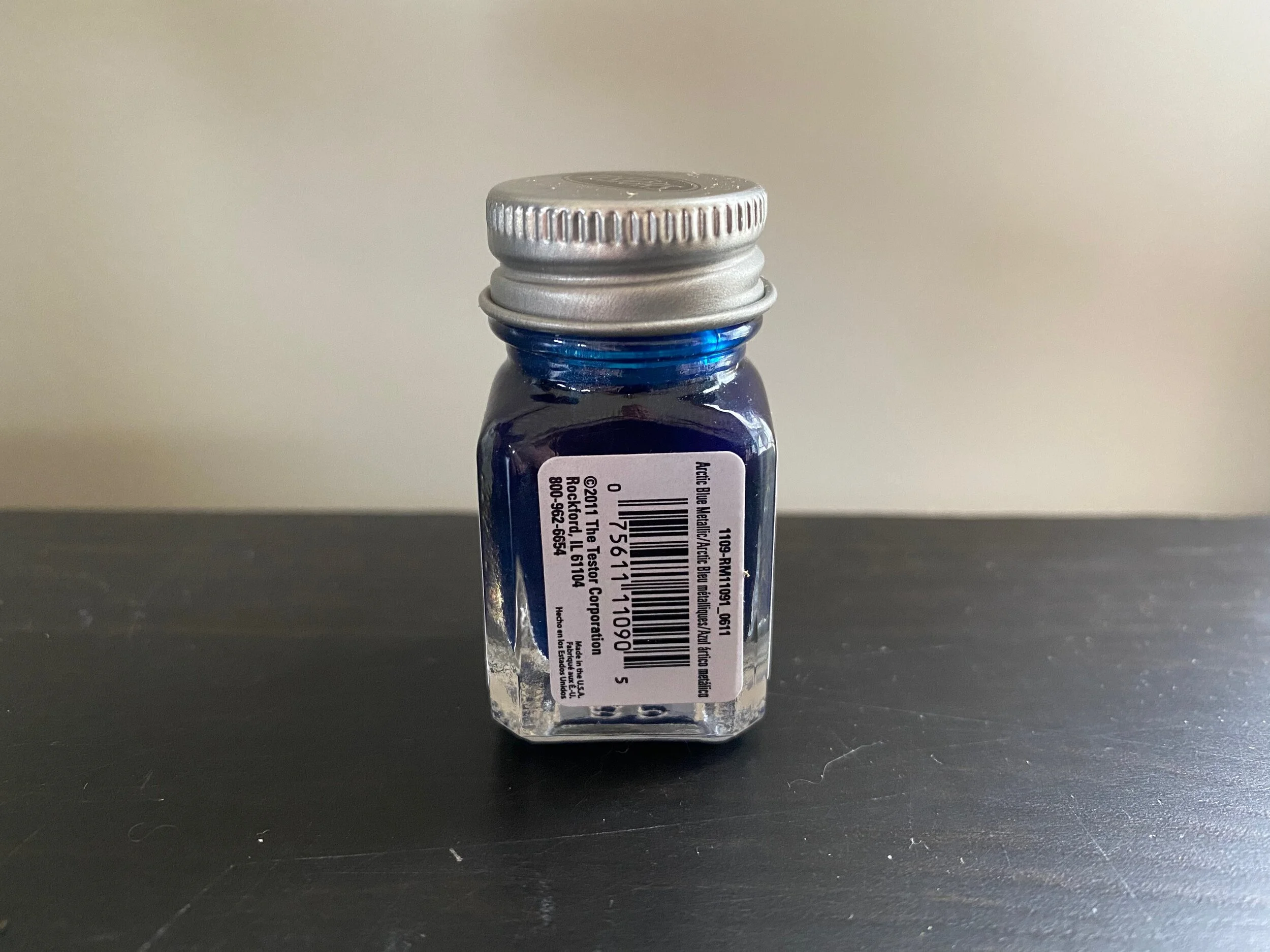 Testors Enamel 1/4ozArctic Blue Metallic 1109 — GaelHobbies