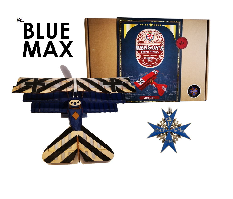 Henson's Flying Machines Fokker Dr1 Blue Max Edition [DISPLAY] Kit