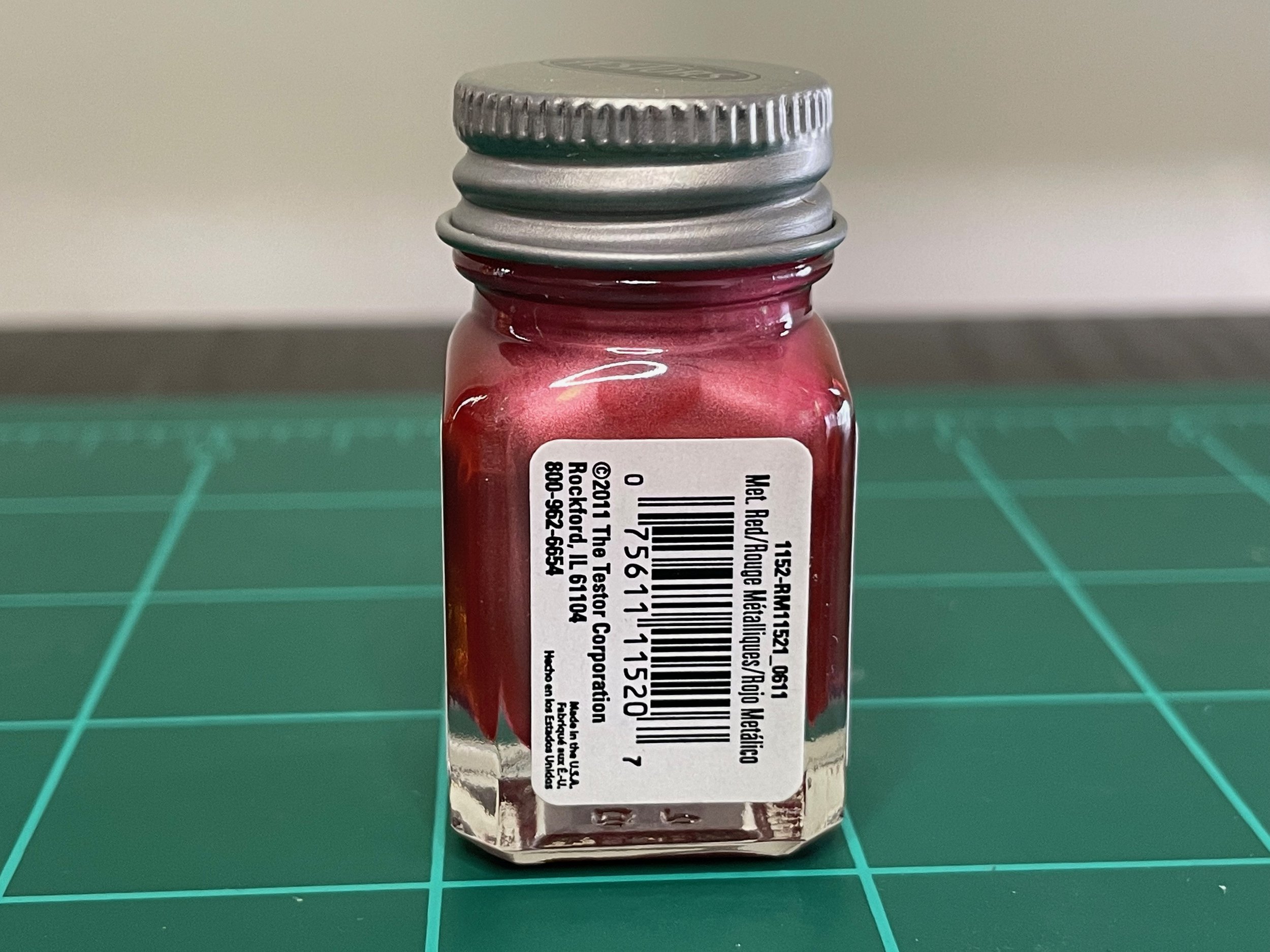 Testors Enamel 1/4oz-Metallic Red #1152 — GaelHobbies