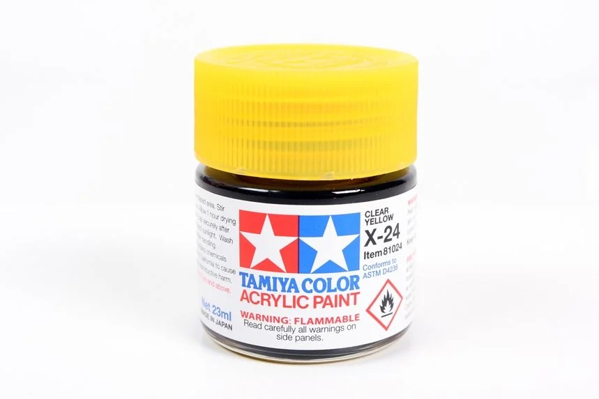 Tamiya 23ml-3/4oz Acrylic X-24 Clear Yellow #81024