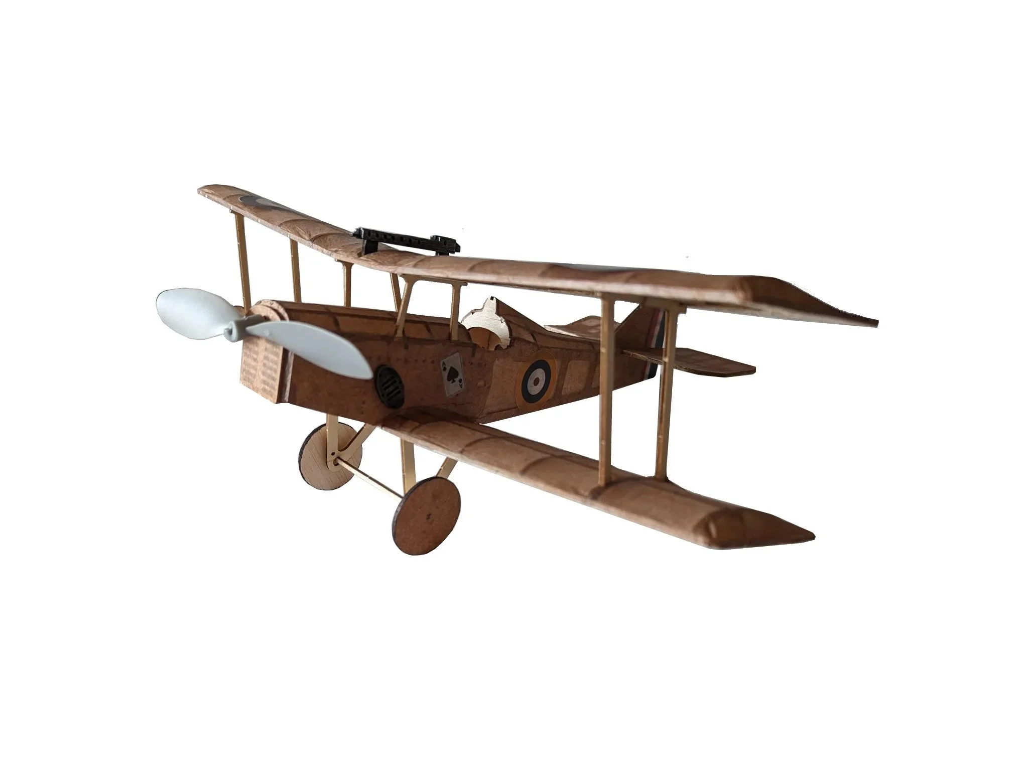 Henson's Flying Machines Se5a 22 inch Peanut Laser-Cut [FREE