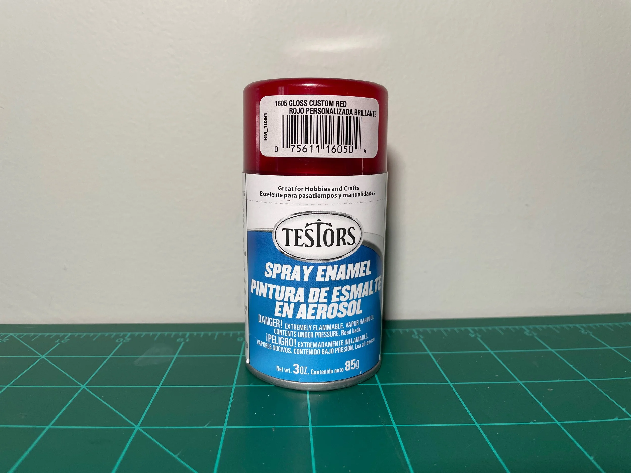 Testors Enamel 3oz.-Spray Enamel Gloss Candy Red #1605