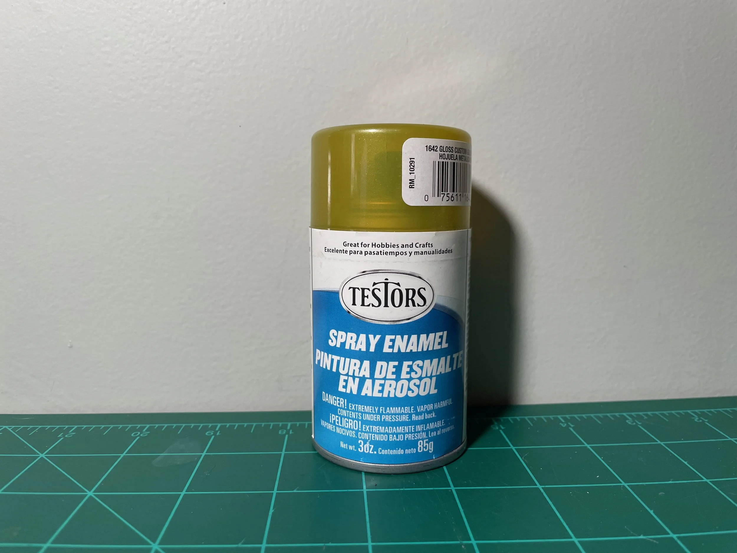 Testors Enamel 3oz.-Spray Enamel Gloss Custom Gold Metal Flake #1642