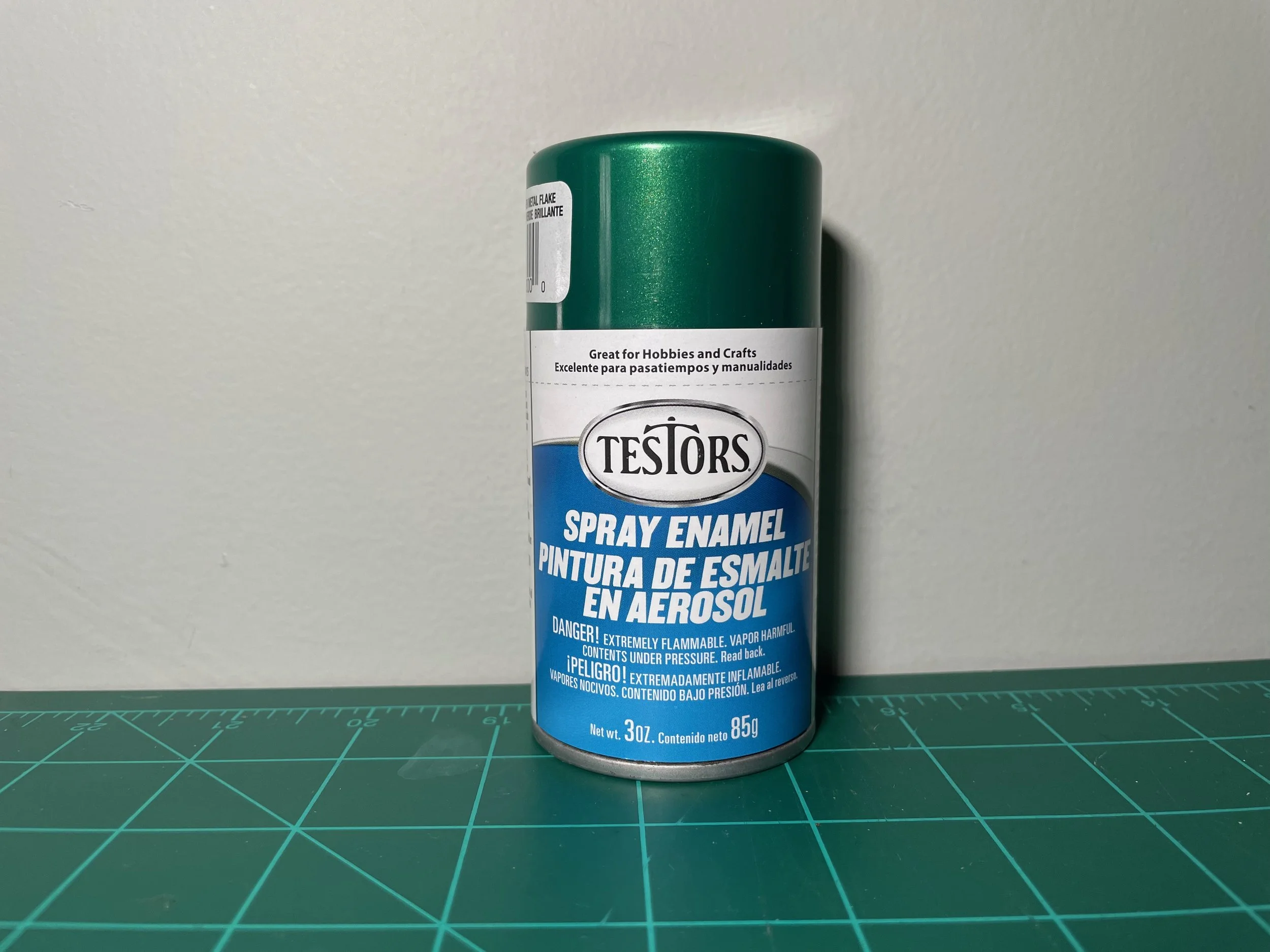 Testors Enamel 3oz.-Spray Enamel Gloss Custom Green Metal Flake #1630