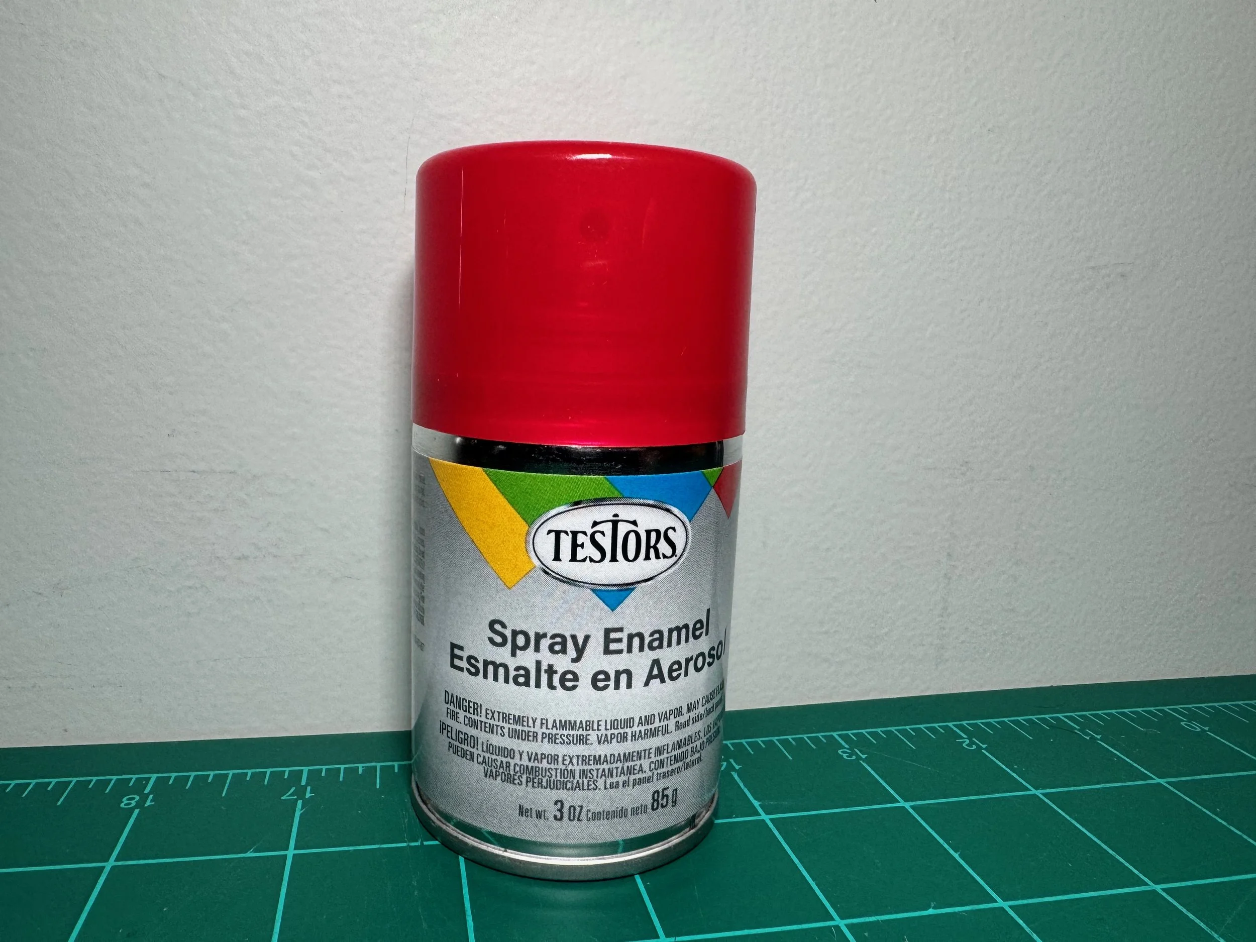 Testors Enamel 3oz.-Spray Enamel Gloss Red #1203T