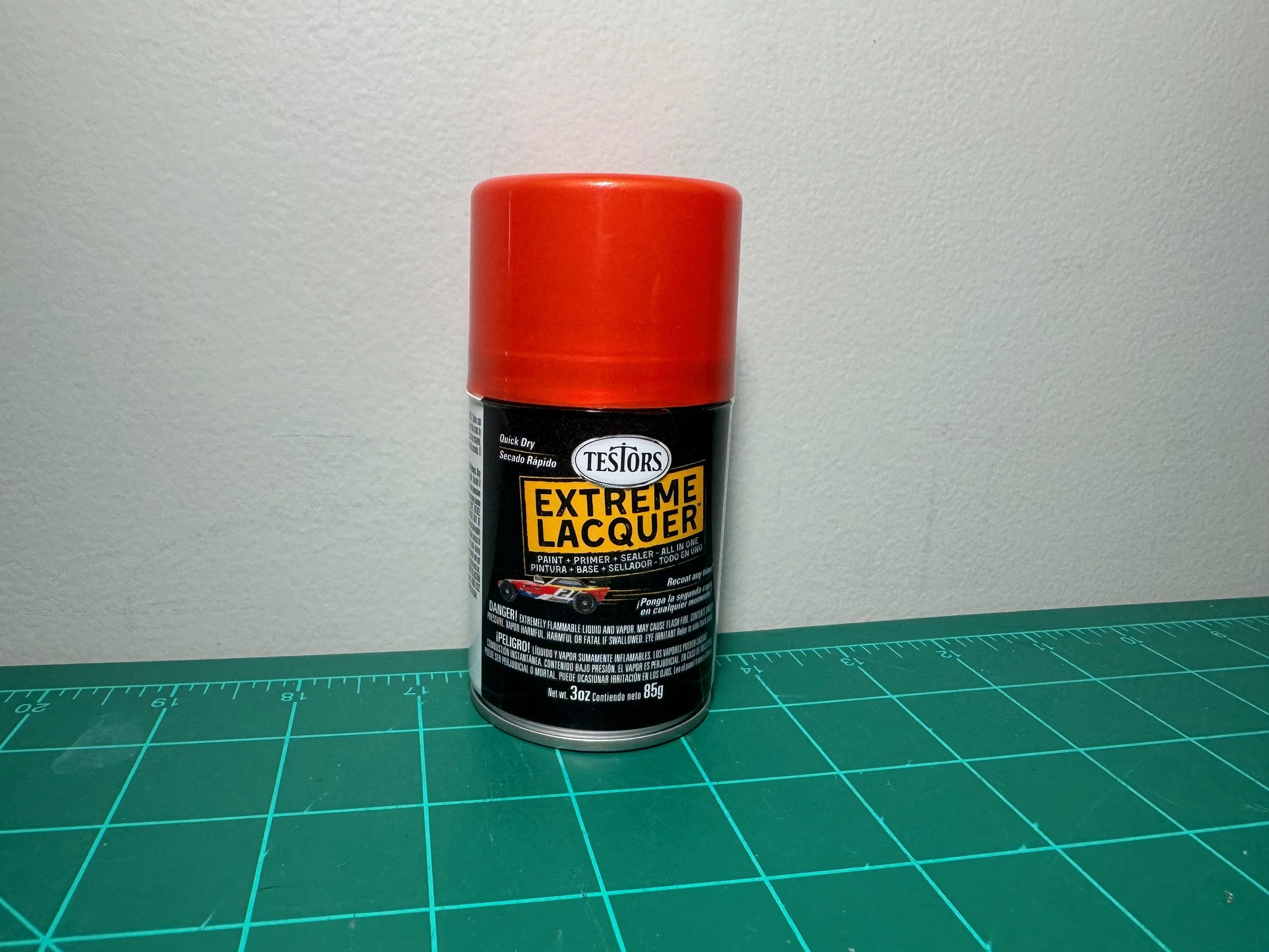 Testors Lacquer 3oz.-Spray Extreme Lacquer Flaming Orange #1840MT