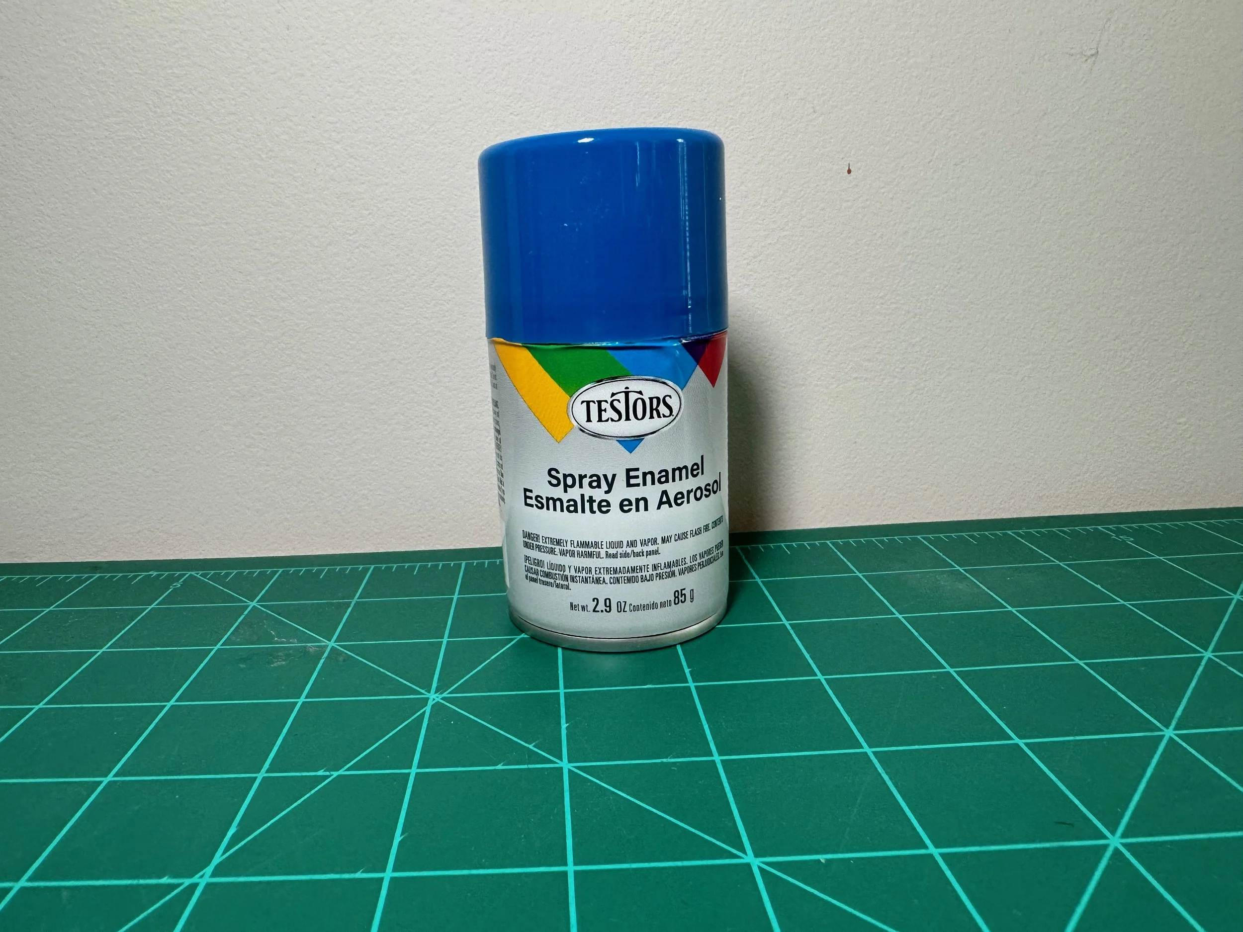 Testors Enamel 3oz.-Spray Enamel Gloss Bright Blue #1210T