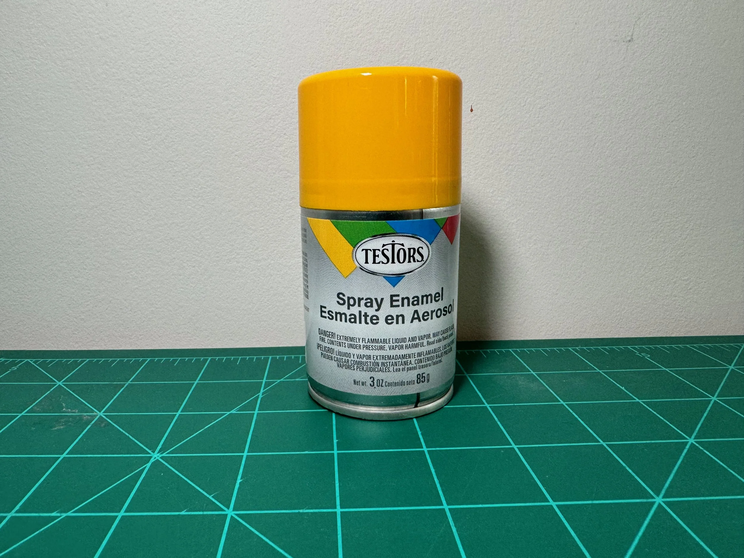Testors Enamel 3oz.-Spray Enamel Gloss Yellow #1214T
