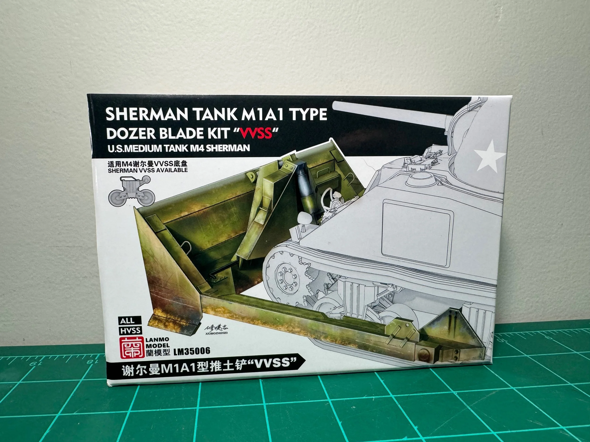 Restock! 1/35 Lanmo Model WWII US Army Sherman Tank M1A1 Dozer Blade (VVSS) #LM-35006