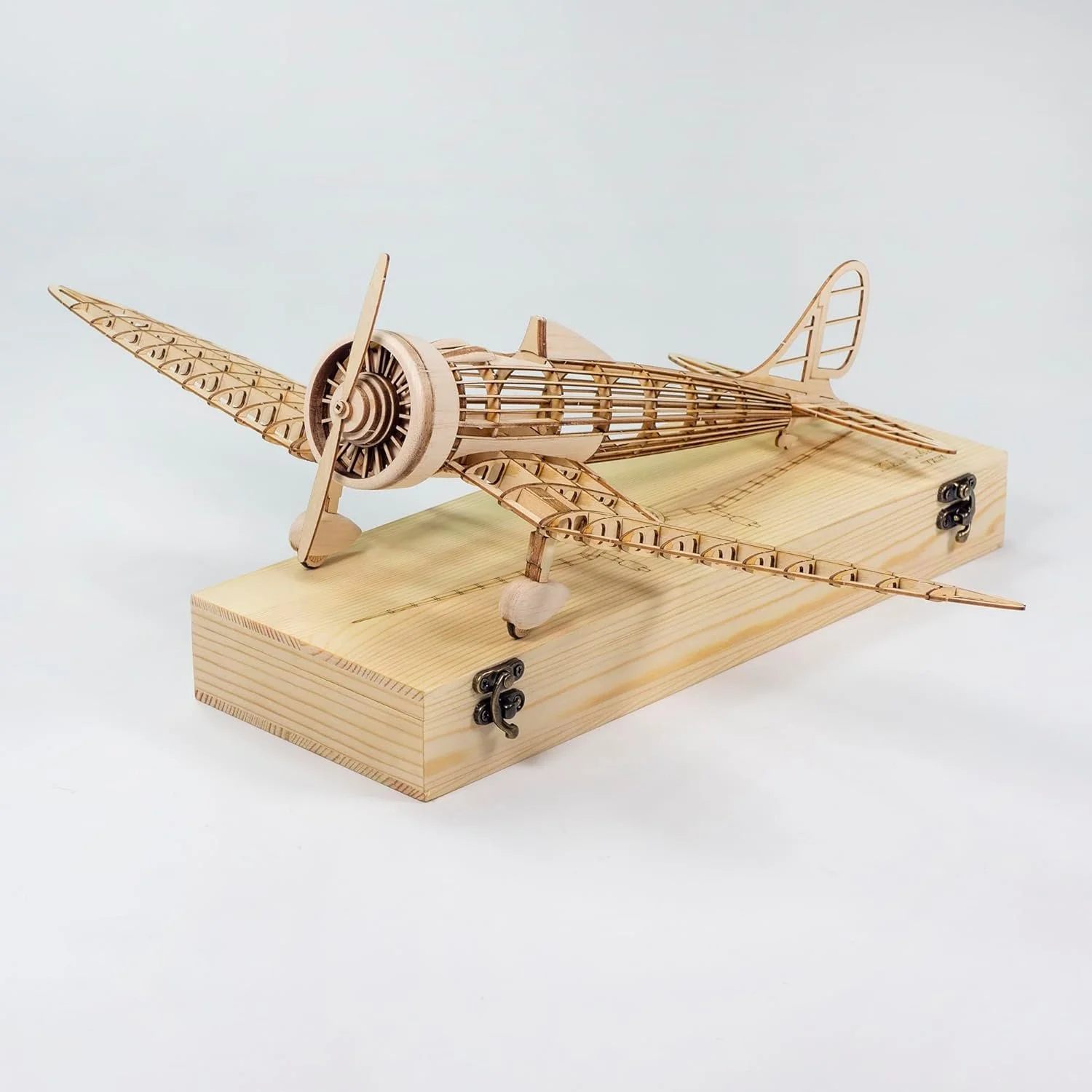 1/24 Dancing Wings Hobby  Wood Kit KA-14 460mm 3D Jigsaw Woodcraft Model Display #VX17