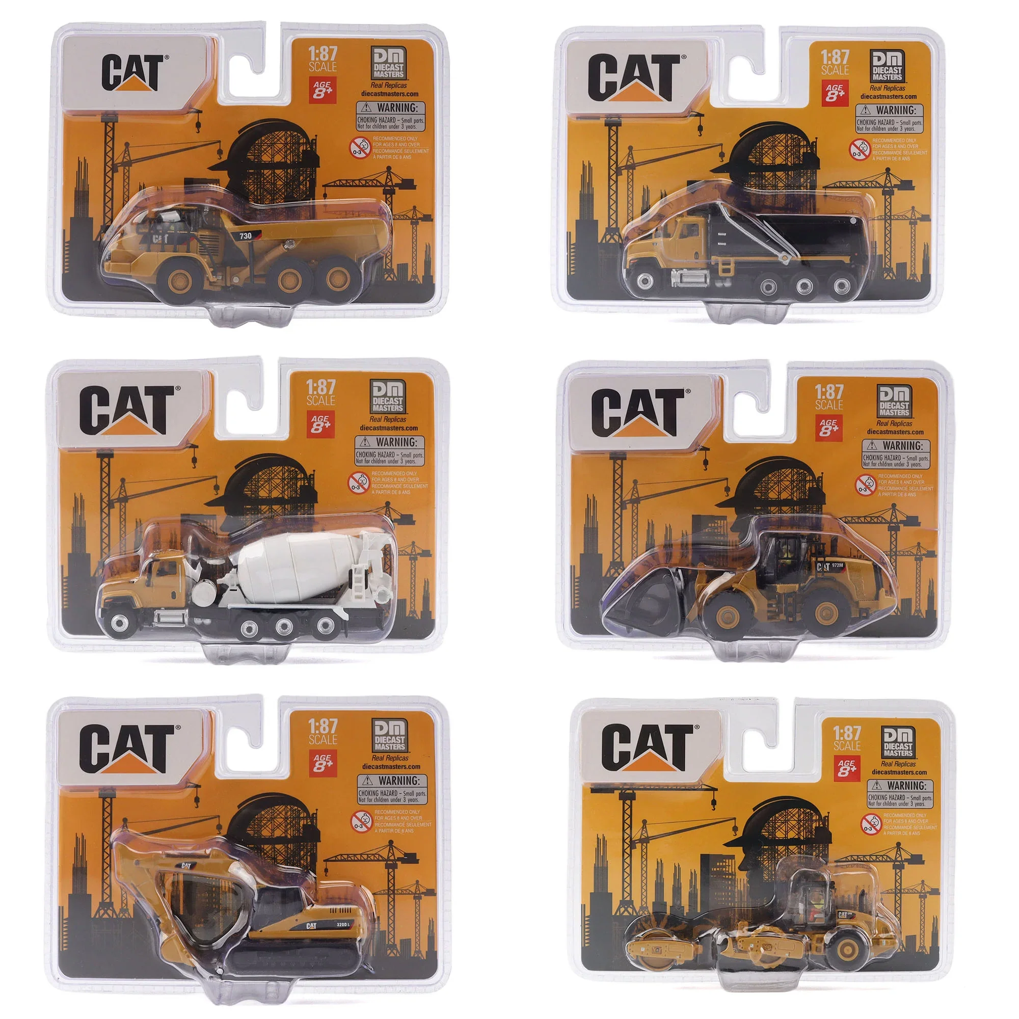 1:87 Cat Diecast Models Series II Cat Assortment