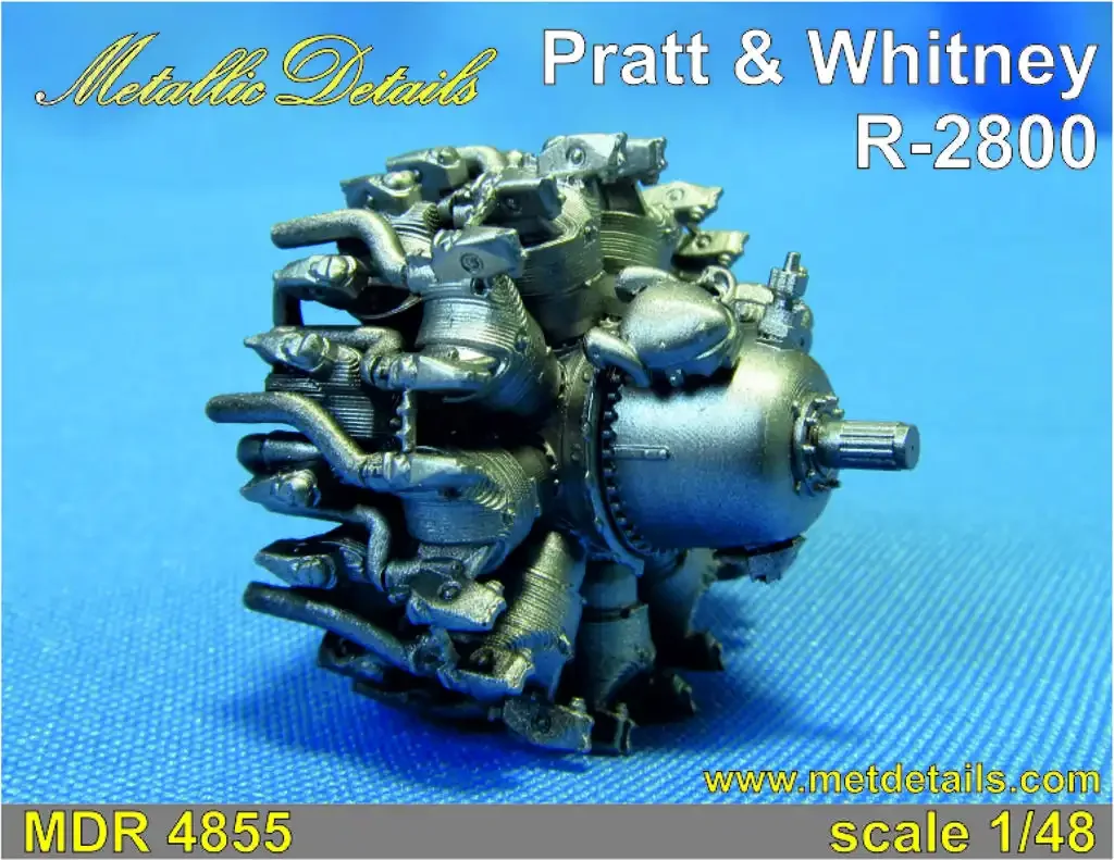 1/48 Metallic Details Engines Pratt & Whitney R-2800 #MDR4855